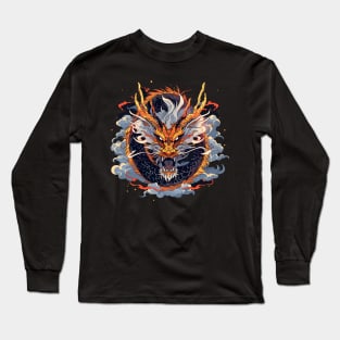 chinese dragon - anime style Long Sleeve T-Shirt